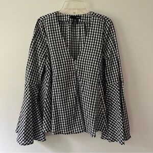 AQUA Bell Sleeve Top M